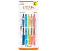 Zebra Gel Ballpoint Pen Sarasa Clip 0.7mm 5 Colors Set N JJB15-5C-N