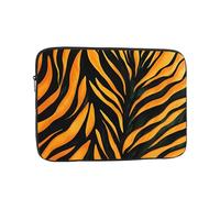 Zebra Gold Texture Pattern Laptop Sleeve 17 Inch Shockproof Protective Notebook Case Travel Laptop Bag for Men Women