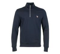 Zebra Half Zip Sweatshirt Dark Navy, XXL