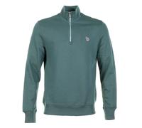 Zebra Half Zip Sweatshirt Petrol Green, Large