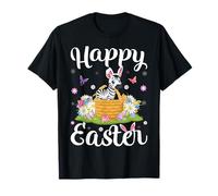Zebra Happy Easter Egg Hunt Bunny Ear Zebra Easter T-Shirt