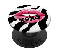 Zebra, Hot Pink, Black, and White, Teen Vibe, Women' Fashion PopSockets Adhesive PopGrip