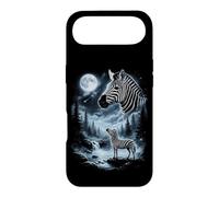Zebra Howling at Moon 90's Retro Safari Animal Case for iPhone Air