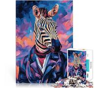 Zebra in a Suitteenagers 2000 Pieces Puzzle Challenging To Complete But Fun And Humorous is ideal as gifts for the whole family 70x100cm