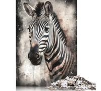 Zebra Ink Art Puzzles 1000 Piece Puzzle Adult Jigsaw Puzzle Jigsaw Puzzles for Adults Gifts 1000pcs (75x50cm)