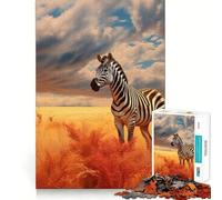 Zebra Jigsaw Puzzles 1000 Mind Skill Play Premium Laser Cut Quality Quiet Time Mind Exercise at Home (38x26cm)
