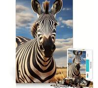 Zebra Jigsaw Puzzles 1000 Mind Skill Play Premium Laser Cut Quality Quiet Time Mind Exercise at Home (38x52cm)