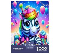 Zebra Jigsaw Puzzles for Adults Gifts 1000 Piece Family Challenging Toys Home Decoration Quirky Wild Animals Jigsaw Puzzle for Adults And Kids 38x26cm/1000pcs