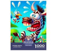 Zebra Jigsaw Puzzles for Adults Gifts 1000 Piece Fun Challenging Home Decors Brainteasing Quirky Wild Animals Jigsaw Puzzle for Adults And Kids 70x50cm/1000pcs