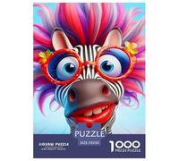 Zebra Jigsaw Puzzles Great Gift for Adults 1000 Piece Educational Games Home Decoration Quirky Wild Animals Jigsaw Puzzle for Women Men Adult 70x50cm/1000pcs