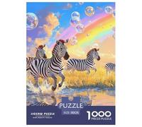Zebra Jigsaw Puzzles Great Gift for Adults 1000 Piece Family Challenging Toys Home Decoration Quirky Wild Animals Jigsaw Puzzle for Adults And Kids 38x26cm/1000pcs