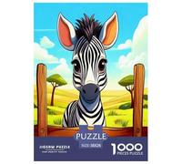 Zebra Jigsaw Puzzles Great Gift for Adults 1000 Piece Family Challenging Toys Home Decoration Quirky Wild Animals Jigsaw Puzzle for Adults And Kids 38x26cm/1000pcs