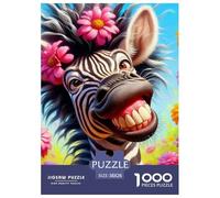Zebra Jigsaw Puzzles Great Gift for Adults 1000 Piece Family Challenging Toys Home Decors Quirky Wild Animals Jigsaw Puzzle for Women Men Adult 38x26cm/1000pcs