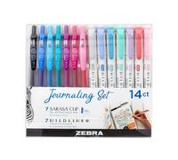 Zebra Journaling Set - 7 Highlighters + 7 Gel Pen