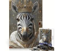 Zebra King Adult Jigsaw Puzzles1000 Pieces Memory Skill Quiet Recreation Clean Edges Unique Gift (38x26cm)
