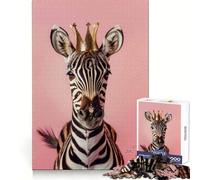 Zebra King Adult Jigsaw Puzzles1000 Pieces Memory Skill Quiet Recreation Clean Edges Unique Gift (50x75cm)