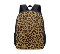 Zebra Leopard Print 17 Inch Backpack Modern Pink Stripe Fashion Student School Bag for Teens Kids Large Bookbag (06)