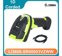 Zebra LI3608-SR00003VZWW Ultra-Rugged Handheld 1D Barcode Scanner with USB Cable