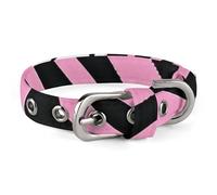 Zebra-Like Print Dog Collar with Buckle Cute Pet Necklet Adjustable Safety Pet Collars for Small Dog Medium Dogs Wide Dog Collar