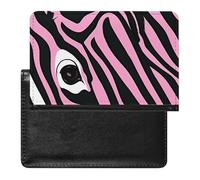 Zebra-like Print Passport Holder with 3 Card Slots, Portable PU Leather Travel Wallet, Slim Protective Cover for Passport, ID, Credit Cards