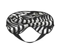 Zebra-Like Print Print Silk Sleep Eye Mask Soft Eye Cover with Adjustable Strap Comfortable for Travel Office Nap