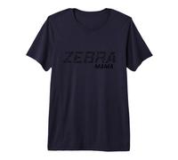Zebra Mama Africa Stripes Animal Park Black Premium T-Shirt