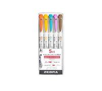 Zebra Pen Double-Ended Brush Highlighter Mildliner – 5-Pack Warm Multicolor