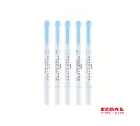 Zebra MILDLINER Double Ended Fluorescent Blue Highlighter Box 10