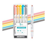 Zebra Mildliner Double Ended Marker Bold & Fine Point 5/Pkg-Friendly Mild