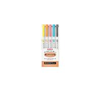 Zebra MILDLINER WKT7-5C (5-Color Set) / WKT7-5C-RC (5-Color Set) / WKT7-5C-NC (5-Color Set) / WKT7-N-5C (5-Color Set) +Epoxy Sticker