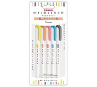 ZEBRA Mildliner WKT7-N-5C-N Fluorescent Pen (Parallel Import) (Friendly Mild Colour)