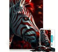 Zebra My Funny Friend Adults 1000 Piece Jigsaw Puzzle Focus Memory Game Zero Gap Compact Fun for Family Game Time (50x75cm)