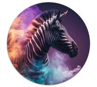 Zebra Nebula 1000 Pieces Puzzles for Adults 1000Pc Adults Round Jigsaw Puzzle Gift for Men And Women, Daily & Special Occasion 67.5x67.5cm