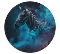 Zebra Nebula Jigsaw Puzzle 1000 Pieces Round JigsawPuzzle 1000 Pieces for Adults Intricate Design for Teenagers, DIY Decor, And Brain-Boosting Fun 67.5x67.5cm
