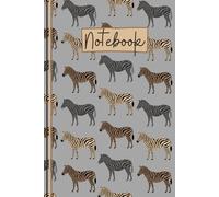 Zebra Notebook: Cute Zebra Lined Journal, The Perfect Novelty Zebra Gift for a Anyone who Loves Zebras & Safari Animals - Grey