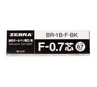 Zebra nuSpiral CC Ballpoint Pen Refill F-0.7 - 0.7 mm - Pack of 10 - Black