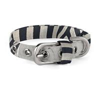 Zebra on The Wall Pet Collar Easy Snap on Buckle Adjustable Collar with 5 Hole Positions Training Collar for Large Medium and Small Pets,Pet Supplies,Stuff,Accessories