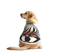Zebra Op Art, Little Bird Dog Shirt Vest Dog Clothes- Breathable Cooling for Big Dogs, Sun Protection Comfort Wear for Golden Retriever, Husky, Alaska Outdoor Activities 5X-Large