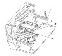 Sparepart: Zebra Kit Media Hanger ZT200 Series, P1037974-027