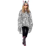 Fancy Dress Zebra Party Poncho