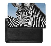 Zebra Passport Holder & Travel Wallet Passport Cover Protector Essentials with Credit Card Slots