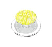 Zebra Pattern Camouflage Abstract In Yellow PopSockets PopGrip for MagSafe