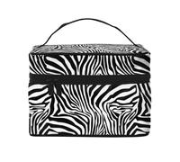 Zebra Pattern, Makeup Bag, Portable Cosmetic Bag for Women - Travel Cosmetic Organizer, Toiletry Pouch, The Go-to Gift That Never Disappoints for Special Moments