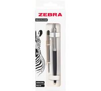 Zebra Pen 901 Retractable Black Ink Ballpoint Pen - 1.0mm Medium Point, Metal Pen with Black Ink Refill, Refillable Writing Pen with Sleek Metal Barrel and Clip