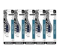 Zebra Pen F-Series Ballpoint Stainless Steel Pen Refill, Fine Point, 0.7mm, Blue Ink, 10-Pack