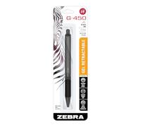 Zebra Pen G-450 Retractable Gel Pen, Black Brass Barrel, Medium Point, 0.7mm, Black Ink, 1-Pack (49511)