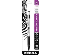 Zebra Pen M-301 Mechanical Pencil, Stainless Steel Barrel, Medium Point, 0.7mm, Black Grip, 1-Pack