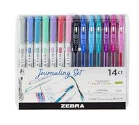 Zebra Mildliner Journaling Set 14/Pkg-Assorted Colors & Styles -10014