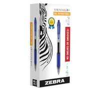 Zebra Pen Sarasa Dry X20 Retractable Gel Pen, Bold Point, 1.0mm, Blue Ink, 12-Pack (46620)