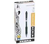 Zebra Pen Sarasa Dry X20 Retractable Gel Pen, Medium Point, 0.7mm, Black Ink, 12-Pack